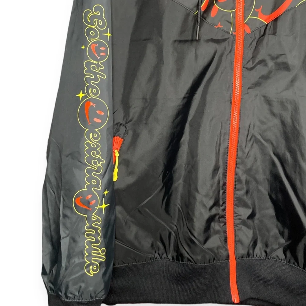 🌼SALE🌼 Nike 2XL XXL Go The Extra Smile Windbreaker Anorak Jacket DQ3526 010 - Picture 3 of 16